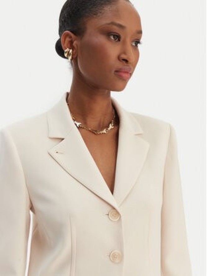 Patrizia Pepe Marynarka 8S0559/A6F5-W409 Écru Regular Fit