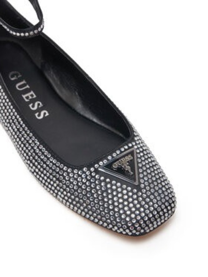 Guess Baleriny FLPLVS SAT02 Czarny