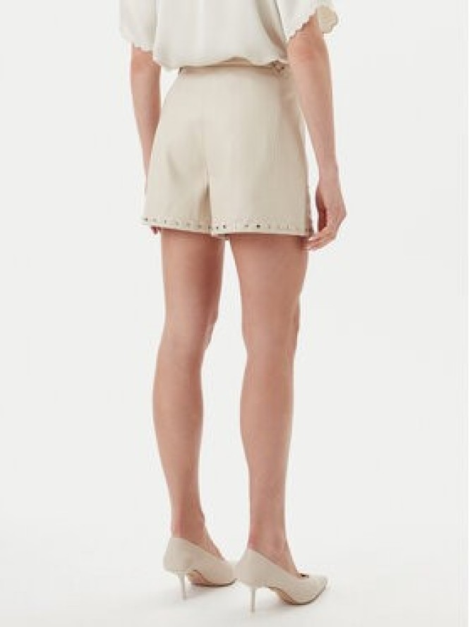 Bruuns Bazaar Szorty z imitacji skóry Tullamo BBW4393 Beżowy Regular Fit