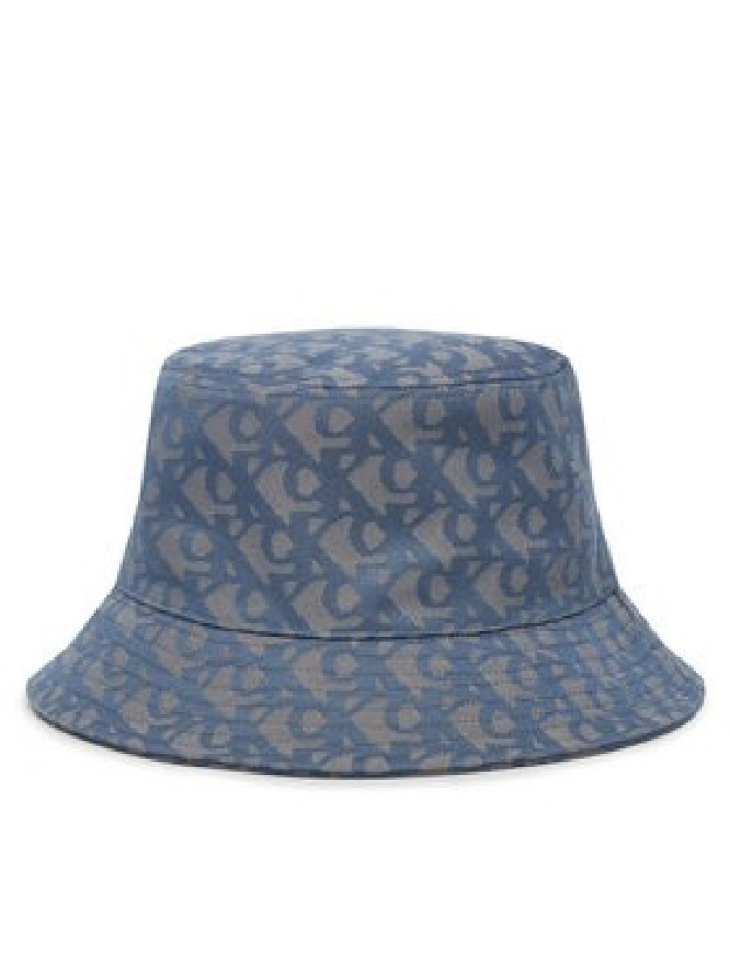 Calvin Klein Kapelusz Logo Jacquard Bucket Hat LV04K5059G Niebieski