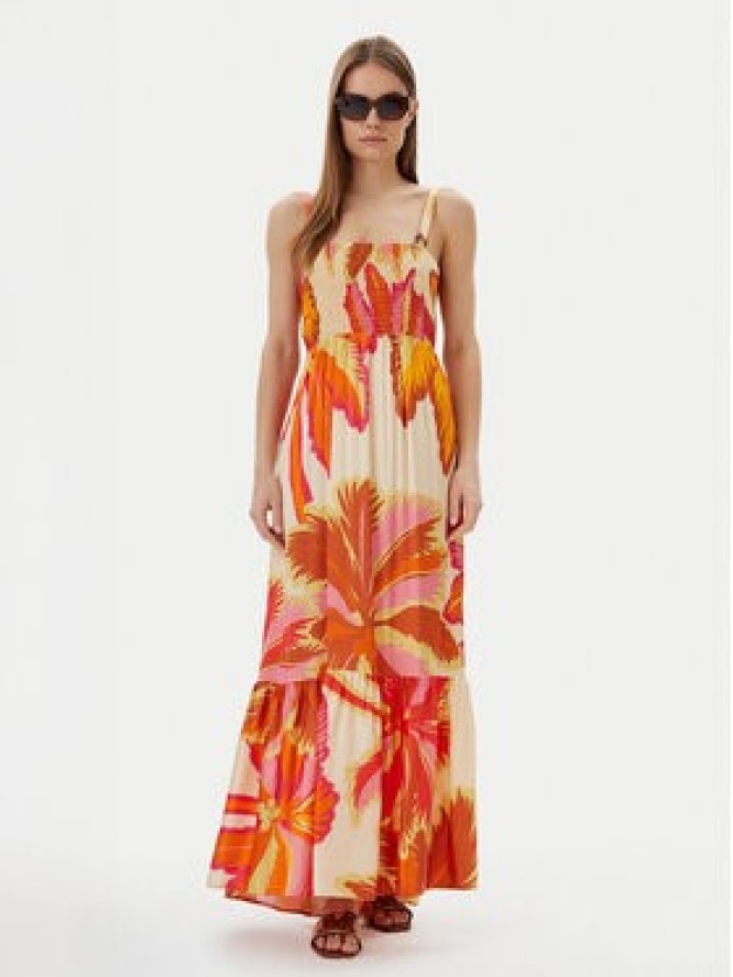 Maaji Sukienka letnia Jungle Palm Lavinia PT2707CLD001 Pomarańczowy Regular Fit