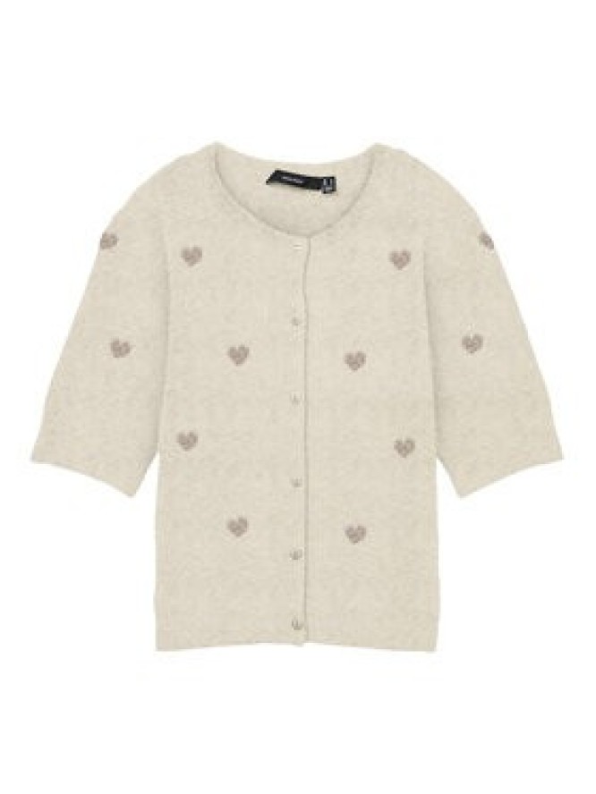 Vero Moda Kardigan Doffy 10330795 Beżowy Regular Fit