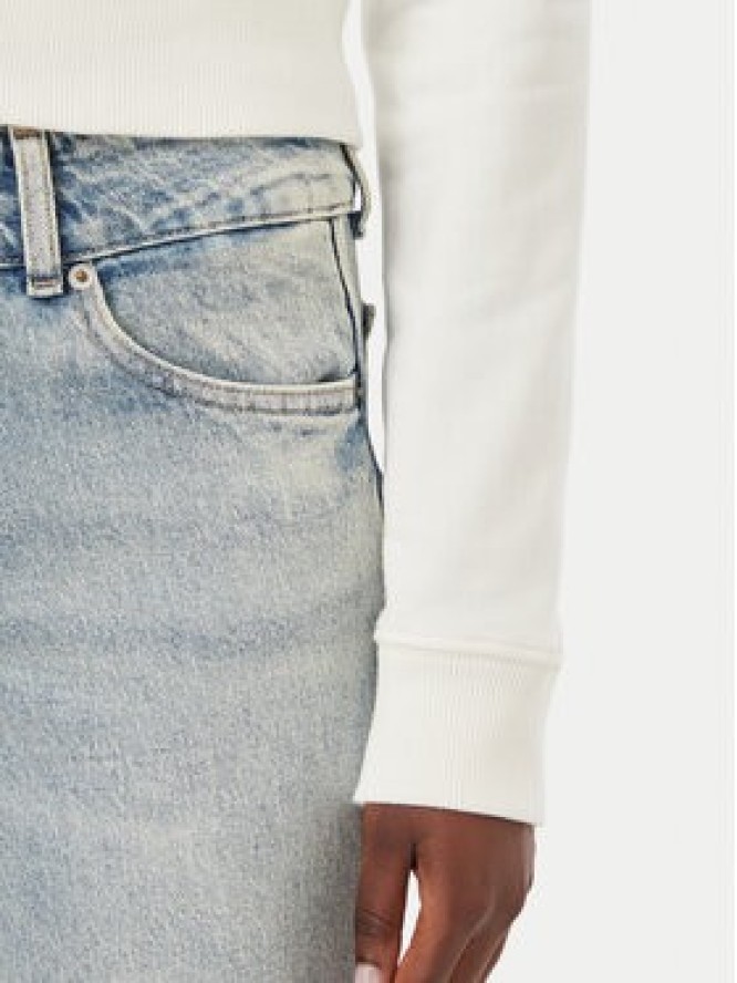 Tommy Jeans Bluza Flag DW0DW23535 Biały Slim Fit