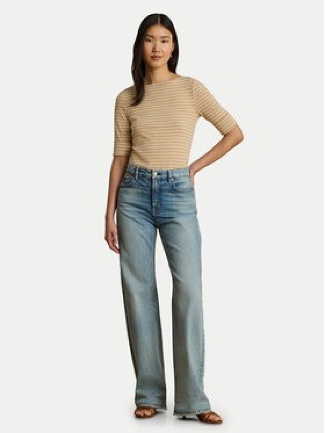 LAUREN RALPH LAUREN Bluzka Judy 200P13919003 Beżowy Regular Fit