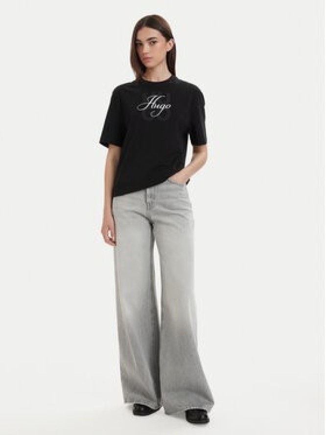 HUGO T-Shirt Dashire_5 50566678 Czarny Relaxed Fit