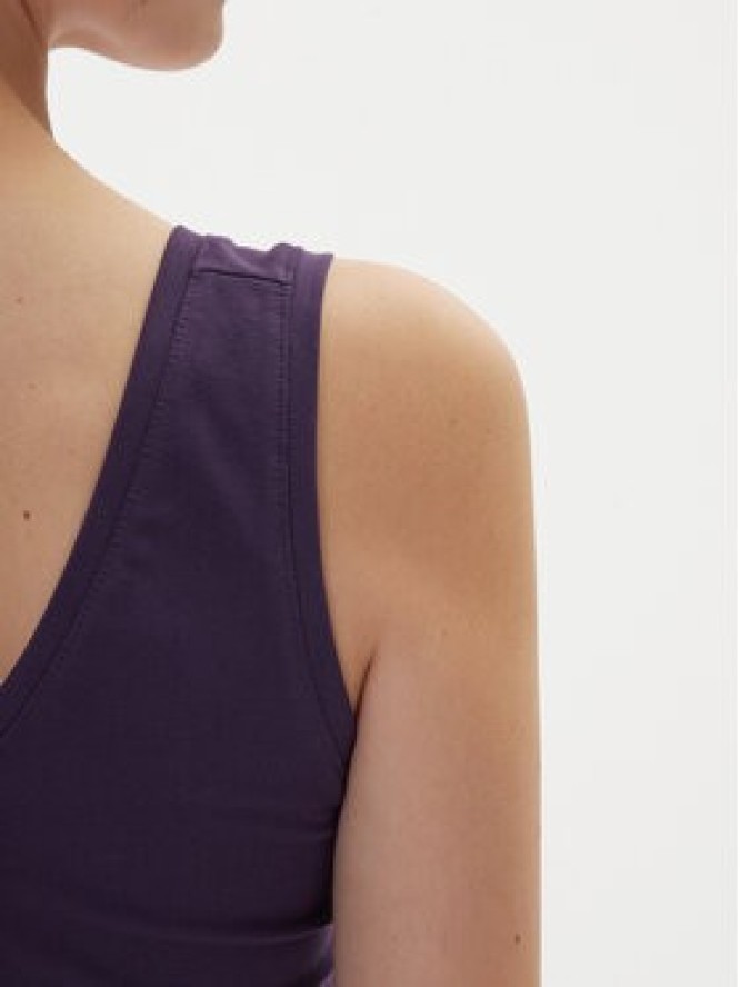 adidas Top Essentials Small Logo KB7127 Fioletowy Slim Fit