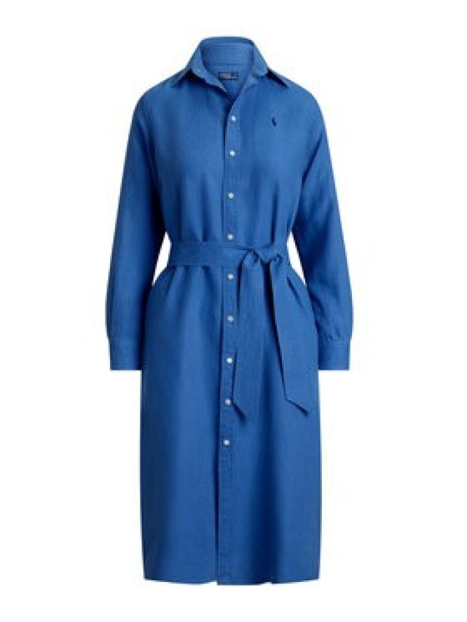 Polo Ralph Lauren Sukienka koszulowa 211943992004 Niebieski Regular Fit