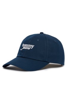 Tommy Jeans Czapka z daszkiem Scri AW0AW18358 Granatowy