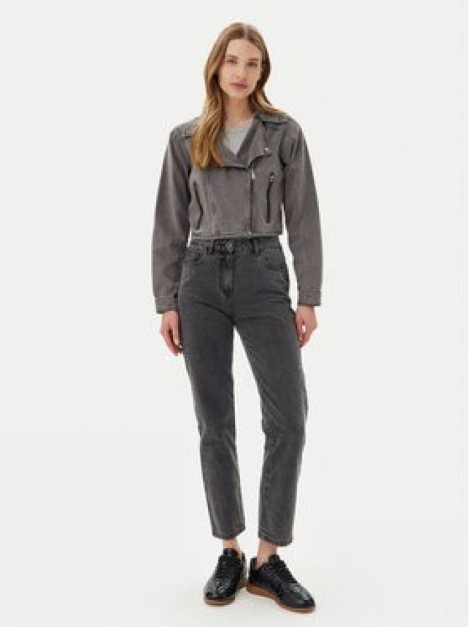 Vila Kurtka jeansowa Kiki 14104772 Szary Regular Fit