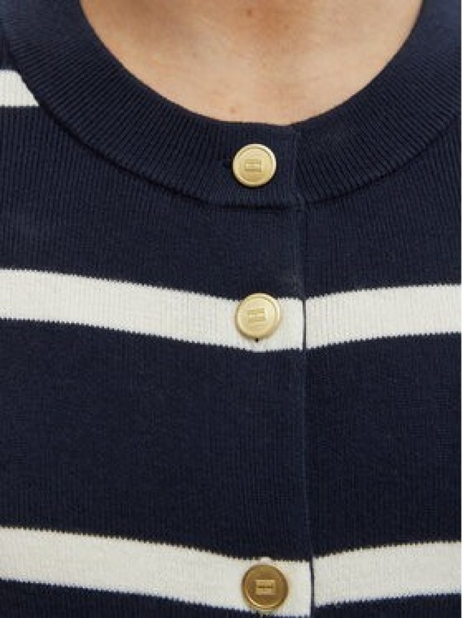 Tommy Hilfiger Kardigan WW0WW49617 Granatowy Regular Fit
