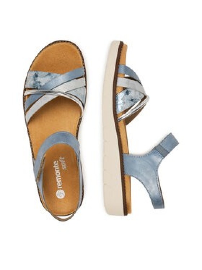 Remonte Sandały D2058-12 Niebieski