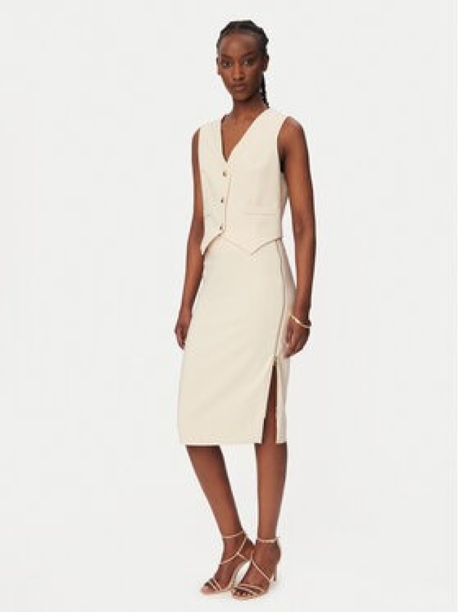 Rinascimento Spódnica ołówkowa CFC0127985003 Beżowy Slim Fit