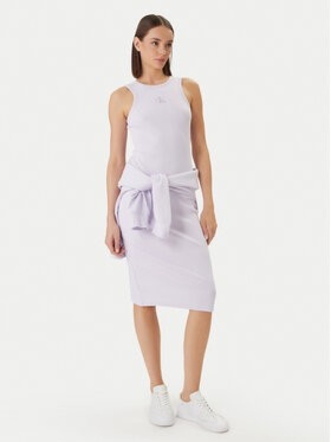 Calvin Klein Jeans Sukienka codzienna Monologo Baby LV047F242G Różowy Slim Fit