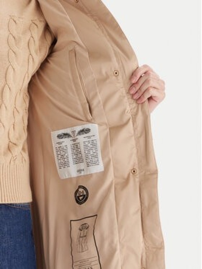 Guess Kurtka puchowa W5BL30 W2802 Beżowy Regular Fit