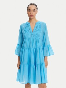 Devotion TWINS Sukienka letnia Symbol 025.329.1G Niebieski Loose Fit