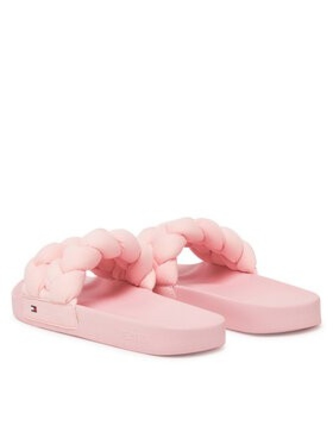 Tommy Jeans Klapki Tjw Braided Slide EN0EN02764 Różowy