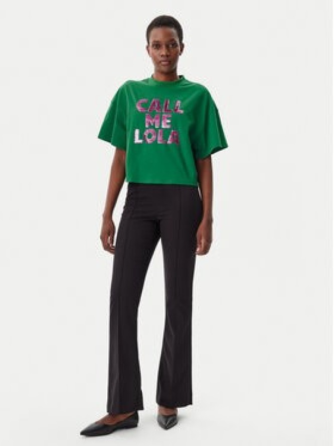 LOLA CASADEMUNT T-Shirt LS2515054 Zielony Relaxed Fit