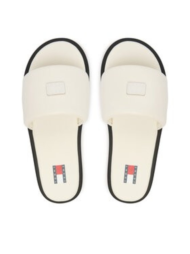 Tommy Jeans Klapki Tjw Soft Padded Casual Slide EN0EN02950 Biały