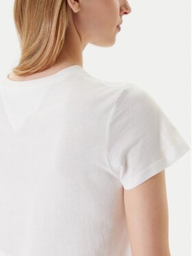 Tommy Jeans T-Shirt Essential DW0DW21404 Biały Regular Fit