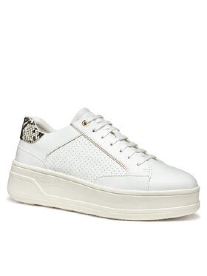 Geox Sneakersy D Spherica Ecub-2 D55WVB 0BCAR C0405 Biały