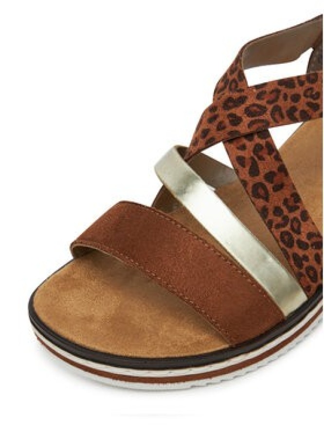 Rieker Sandały V3663-24 Brązowy