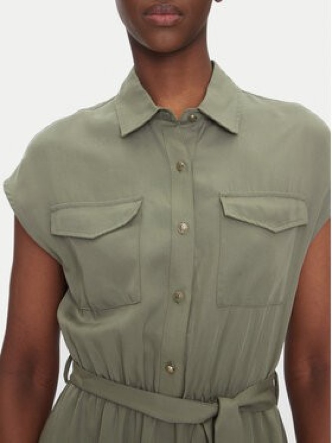 Gaudi Sukienka koszulowa 511BD15003 Khaki Regular Fit