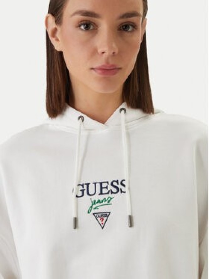 Guess Jeans Bluza W6RQ00 K68I4 Biały Relaxed Fit