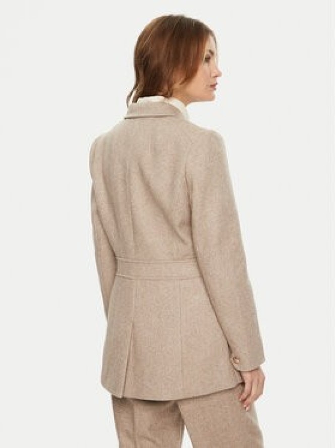 Bruuns Bazaar Marynarka Baki BBW4290 Beżowy Slim Fit