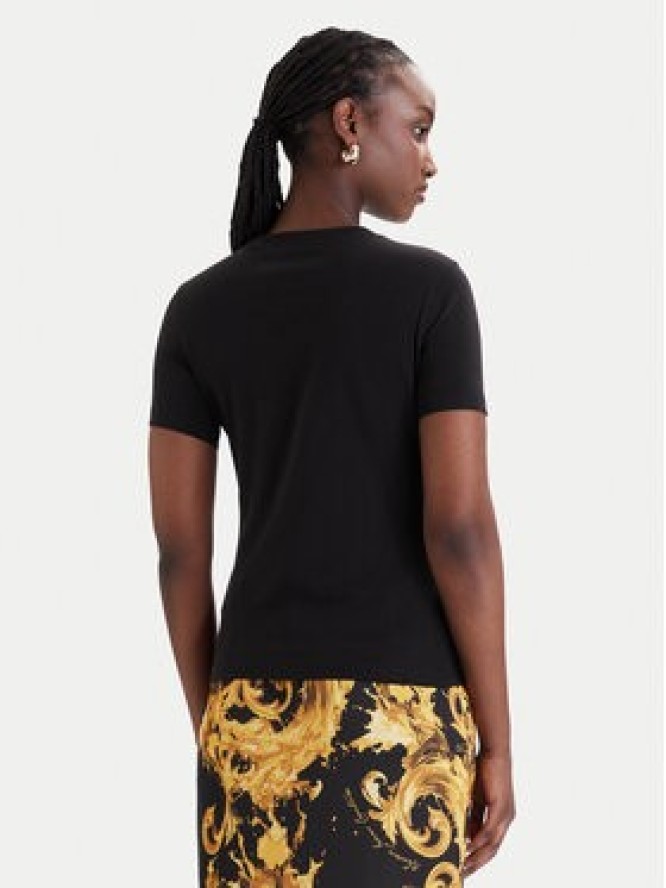 Versace Jeans Couture T-Shirt 80HAHT00 CJ03T Czarny Slim Fit
