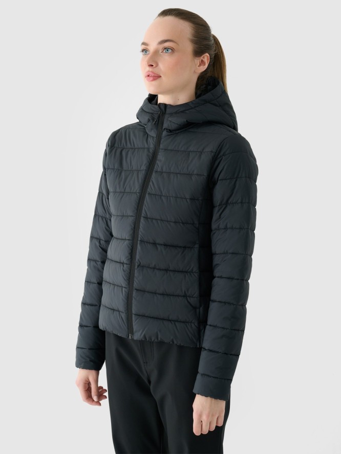 4F Kurtka puchowa z wypełnieniem z recyklingu damska - czarna M