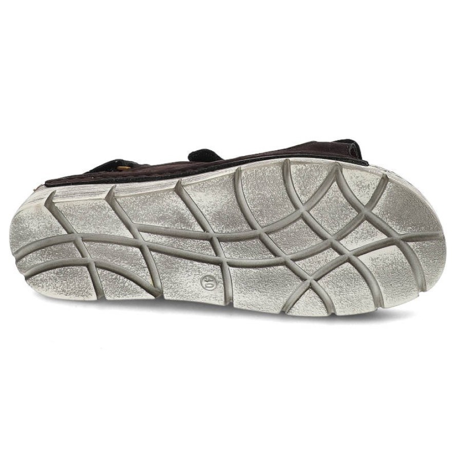 Czarne Sandały Carinii Wygodne Buty Damskie