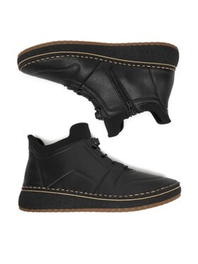 Rieker Półbuty 50961-00 Czarny