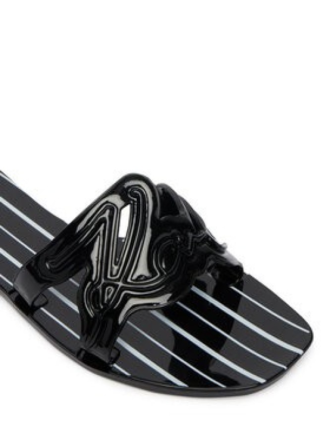 KARL LAGERFELD Klapki Jelly KL80008C Czarny