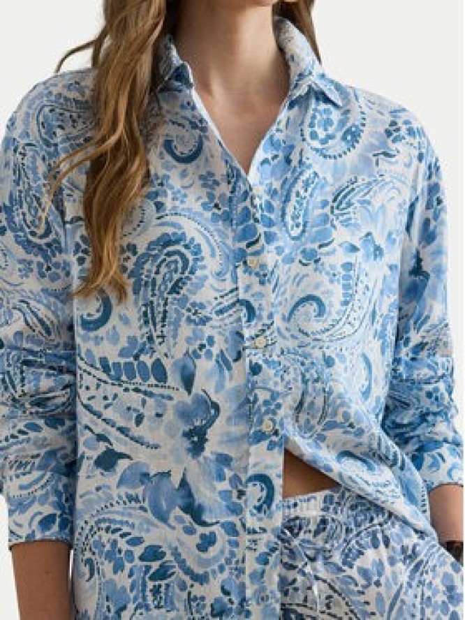 LAUREN RALPH LAUREN Koszula 200P08926001 Niebieski jasny Relaxed Fit