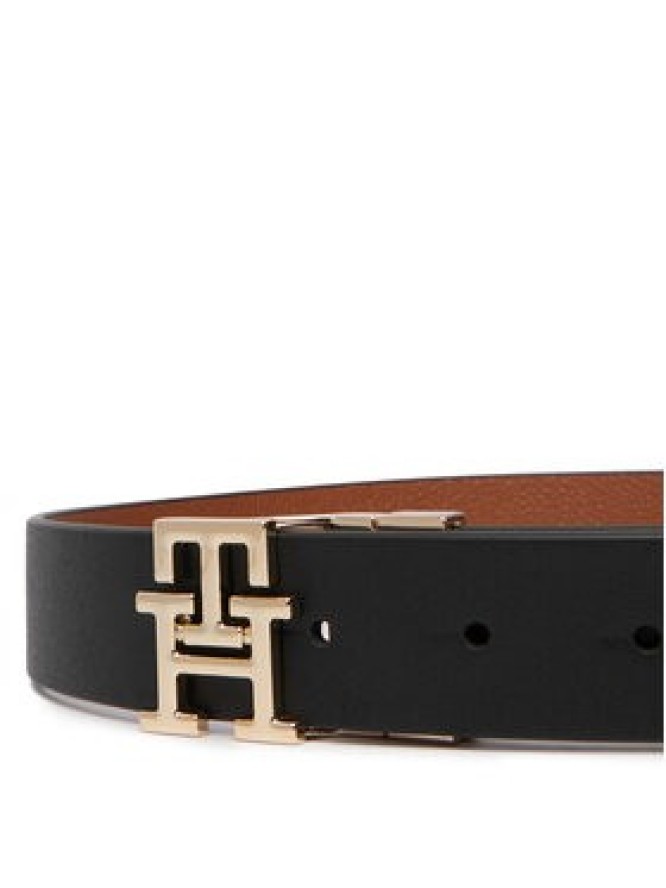 Tommy Hilfiger Pasek Th Logo Rev 3.0 Pebble AW0AW18691 Czarny