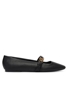 Calvin Klein Baleriny Squared Ballerina Mj Lth Mg Hdw HW0HW03430 Czarny