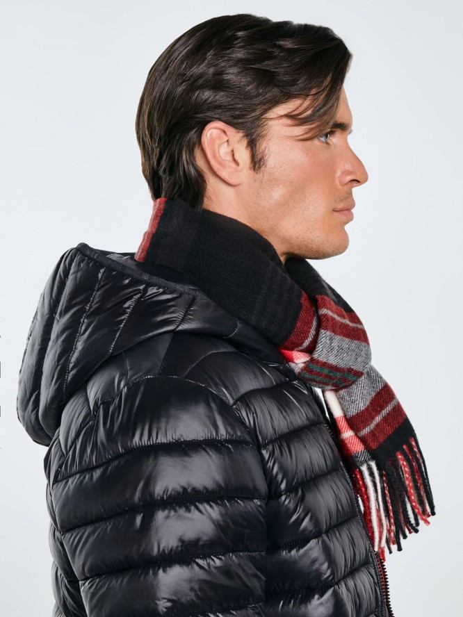 Szal w kratę czerwony Remi 603