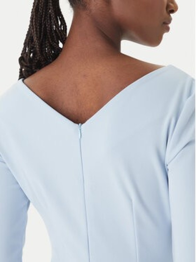 Rinascimento Sukienka koktajlowa CFC0127699003 Błękitny Slim Fit