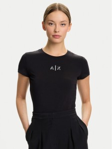 Armani Exchange T-Shirt XW001382 AF16294 UC001 Czarny Slim Fit