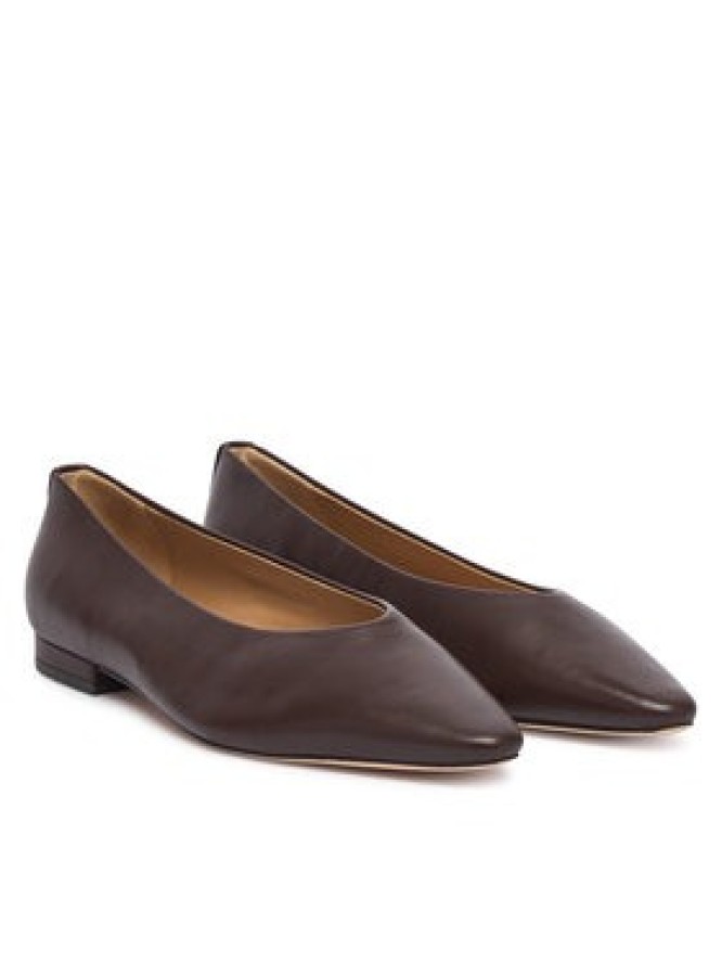 LAUREN RALPH LAUREN Baleriny Audri 802P18411005 Brązowy ciemny