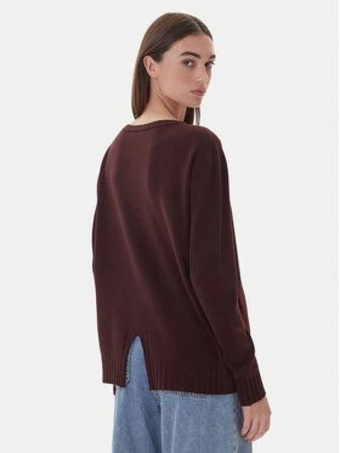 Kontatto Sweter 3M0808C Brązowy Relaxed Fit