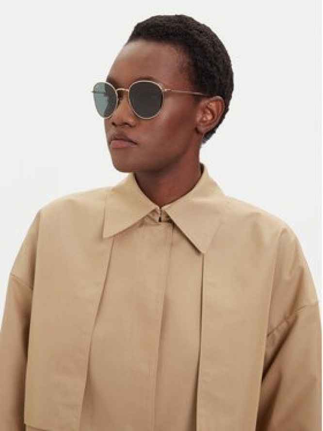 Ray-Ban Okulary przeciwsłoneczne Round Reverse 0RBR0103S 001/VR55 Złoty