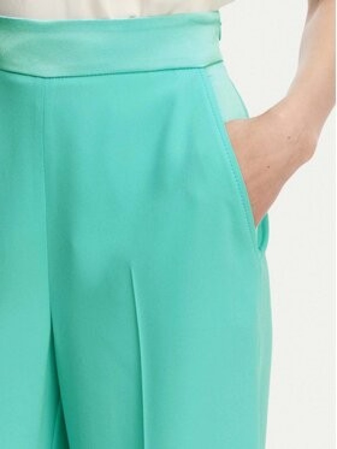 Marella Spodnie materiałowe Stampa 2613131032 Turkusowy Straight Fit