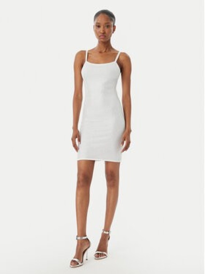 Guess Sukienka dzianinowa W5GK45 Z3MN2 Biały Regular Fit