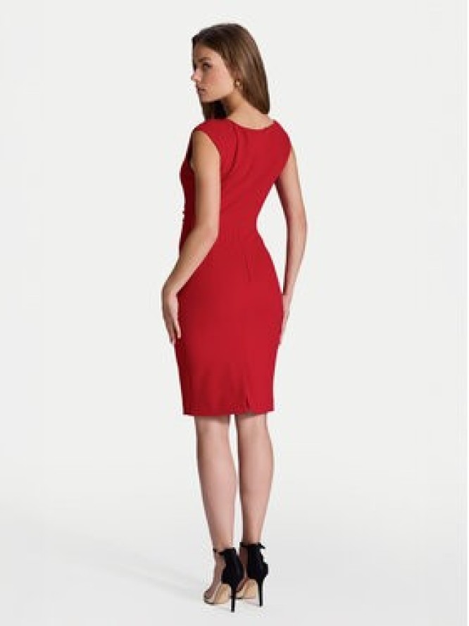 Swing Sukienka koktajlowa 5AI16700 Czerwony Slim Fit