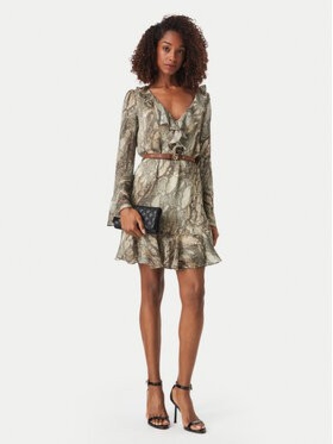 Guess Sukienka codzienna W6YK35 W2959 Zielony Regular Fit