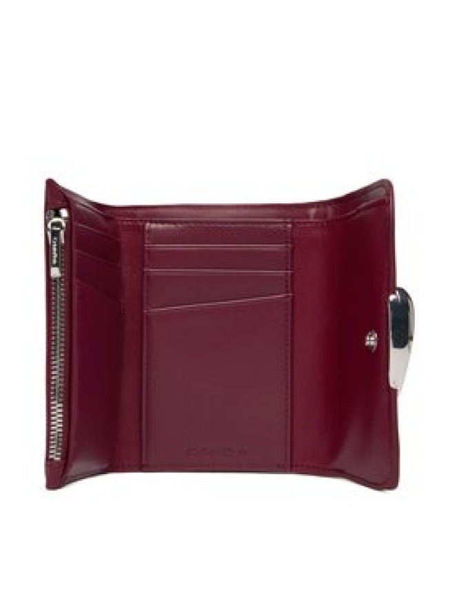 Calvin Klein Portfel Hardware Trifold With Zip Pocket LV04F1116G Różowy