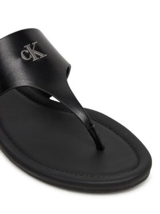 Calvin Klein Jeans Japonki Flat Sandal Toepost Mg YW0YW01691 Czarny