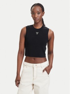 Guess Top W4GZ34 Z3F40 Czarny Slim Fit