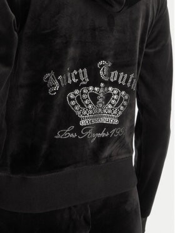 Juicy Couture Bluza Gothic Crown JCBAS126805 Czarny Slim Fit